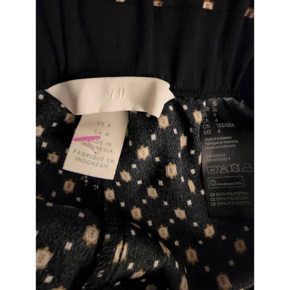 H&M Women's Casual Elastic Waist Boho Pants. Size 4 - Picture 3 of 4